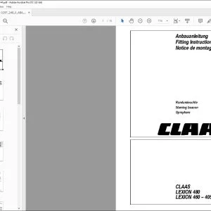 CLAAS LEXION 480 460 - 405 Warning beacon Fitting instructions Manual_DE_EN_FR - PDF DOWNLOAD