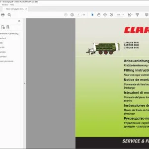 CLAAS Loader Wagons CARGOS 9600 9500 9400 Floor conveyor control - discharge Fitting Instructions Manual_DE_EN_FR_IT_ES_RU - PDF DOWNLOAD