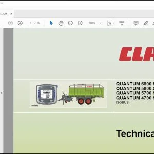 CLAAS Loader Wagons QUANTUM 6800 S  P5800 S  P 5700 S  P 4700 S  P ISOBUS Technical systems Manual - PDF DOWNLOAD