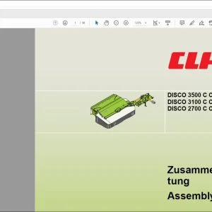 CLAAS Mower DISCO 3500 C Contour  RC Contour 3100 C Contour  RC Contour 2700 C Contour  RC Contour Assembly instructions Manual_DE_EN - PDF DOWNLOAD