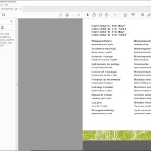 CLAAS Mower DISCO 3600 FC  FRC MOVE 3600 FC  FRC PROFIL 3200 FC  FRC MOVE 3200 FC  FRC PROFIL Machine shipment on a pallet Assembly instruction manual_DE_EN_FR_NL_IT_RU - PDF DOWNLOAD
