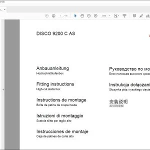 CLAAS Mower DISCO 9200 C AS High-cut skids box Fitting Instructions Manual_DE_EN_FR_IT_ES_RU - PDF DOWNLOAD