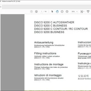 CLAAS Mower DISCO 9200 C AUTOSWATHER 9200 C BUSINESS 9200 C CONTOUR / RC CONTOUR 9200 BUSINESS Hydraulic rubber curtain actuation DISCO F / FC / FRC Fitting instructions Manual_DE_EN_FR_IT_ES_RU - PDF DOWNLOAD