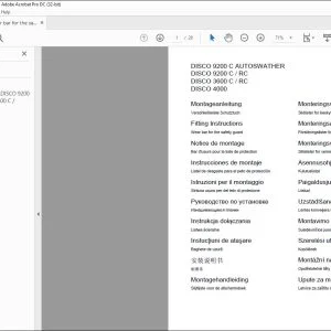 CLAAS Mower DISCO 9200 C AUTOSWATHER 9200 C  RC 3600 C  RC  4000 Wear bar for the safety guard Fitting Instructions Manual_DE_EN_FR_IT_ES_RU - PDF DOWNLOAD
