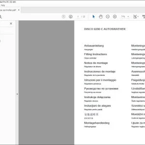CLAAS Mower DISCO 9200 C AUTOSWATHER Slope controller Fitting Instructions Manual_DE_EN_FR_IT_ES_RU - PDF DOWNLOAD