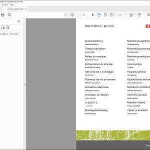CLAAS Mower DISCO 9400 C  RC DUO working lights Fitting instructions Manual_DE_EN_FR_IT_ES_RU - PDF DOWNLOAD