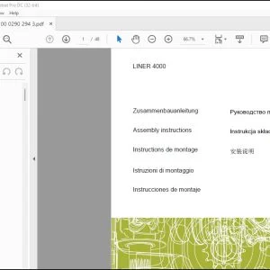 CLAAS Swather LINER 4000 Assembly instructions Manual_DE_EN_FR_IT_ES_RU - PDF DOWNLOAD
