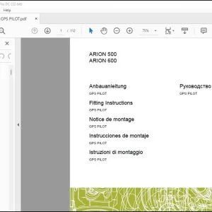 CLAAS Tractor ARION 500 600 GPS PILOT Fitting Instructions Manual_DE_EN_FR_ES_IT_RU - PDF DOWNLOAD