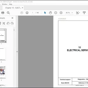 CLAAS Tractor Axos 340-310 10 ELECTRICAL SERVICES Technical Systems Manual - PDF DOWNLOAD