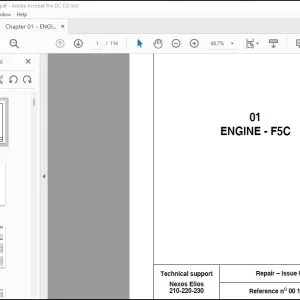 CLAAS Tractor Nexos Elios 210-220-230 01 ENGINE - F5C Technical Systems Manual  - PDF DOWNLOAD