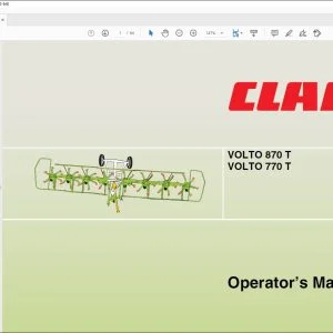 CLAAS VOLTO 870 T VOLTO 770 T Operator’s Manual - PDF DOWNLOAD