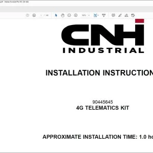 CNH 4G Telematics Kit CX33C CX37C E33C E37C Mini Excavator Installation Instructions Manual 90445648 - PDF DOWNLOAD