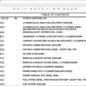CNH 535-3 CYL Tractor Loader Parts Catalog Manual - PDF DOWNLOAD
