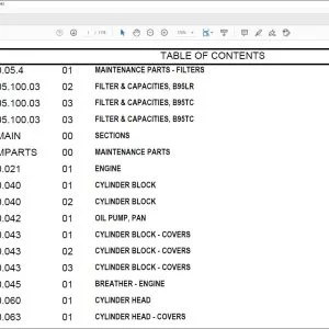 CNH B95TC NA Backhoe Loader Parts Catalog Manual - PDF DOWNLOAD