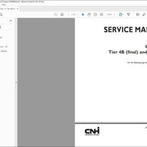 CNH Cursor 11 Tier 4B (final) & Stage IV Engine Service Manual 47608463 - PDF DOWNLOAD