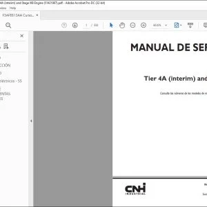CNH Cursor® 10 Tier 4A (interim) & Stage IIIB Motor Manual de Servicio 51421987 - PDF DOWNLOAD