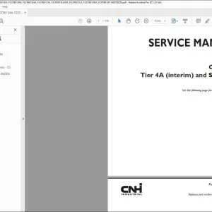 CNH Cursor® 9 Tier 4A (interim) & Stage IIIB Engine Service Manual 48076828 - PDF DOWNLOAD