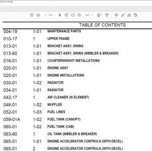 CNH E30 Compact Crawler Excavator NA Parts Catalog Manual - PDF DOWNLOAD