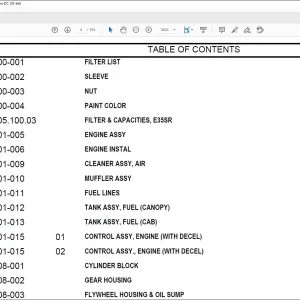 CNH E35SR PX13 E35SR PX14 Compact Crawler Excavator Parts Catalog Manual - PDF DOWNLOAD