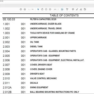 CNH EC25 Mini Crawler Excavator Parts Catalog Manual - PDF DOWNLOAD
