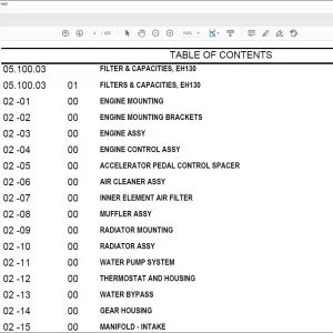 CNH EH130 Crawler Excavator Parts Catalog Manual - PDF DOWNLOAD