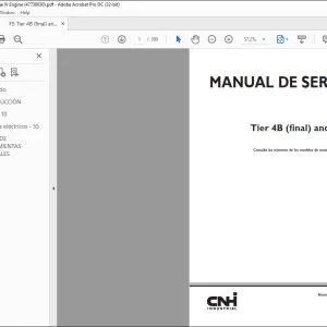 CNH F5 Tier 4B (final) & Stage IV Motor Manual De Servicio 47730930 - PDF DOWNLOAD
