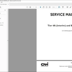 CNH NEF Tier 4A (interim) & Stage IIIB Engine Service Manual 48076861 - PDF DOWNLOAD