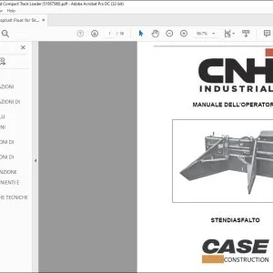 CNH STENDIASFALTO MANUALE DELL’OPERATORE - PDF DOWNLOAD