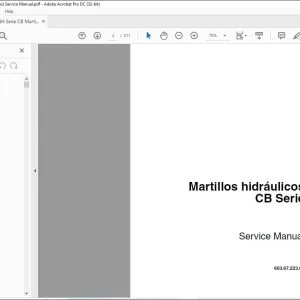 CNH Serie CB Martillos hidráulicos Service Manual - PDF DOWNLOAD