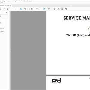 CNH VM Motori R 753 IE4 Tier 4B (final) & Stage IV Engine Service Manual 47730965 - PDF DOWNLOAD