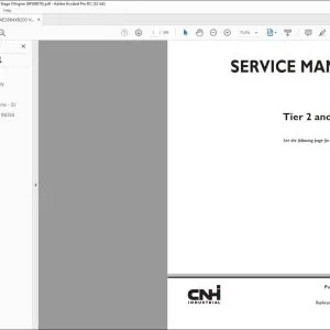 CNH Vector Tier 2 & Stage II Engine Service Manual 84586876 - PDF DOWNLOAD
