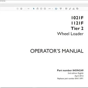 Case 1021F 1121F Tier 2 Wheel Loader Operator's Manual 84594249 - PDF DOWNLOAD