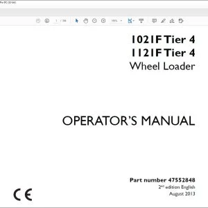 Case 1021F Tier 4 1121F Tier 4 Wheel Loader Operator's Manual 47552848 - PDF DOWNLOAD