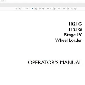 Case 1021G 1121G Stage IV Wheel Loader Operator's Manual 51418955 - PDF DOWNLOAD