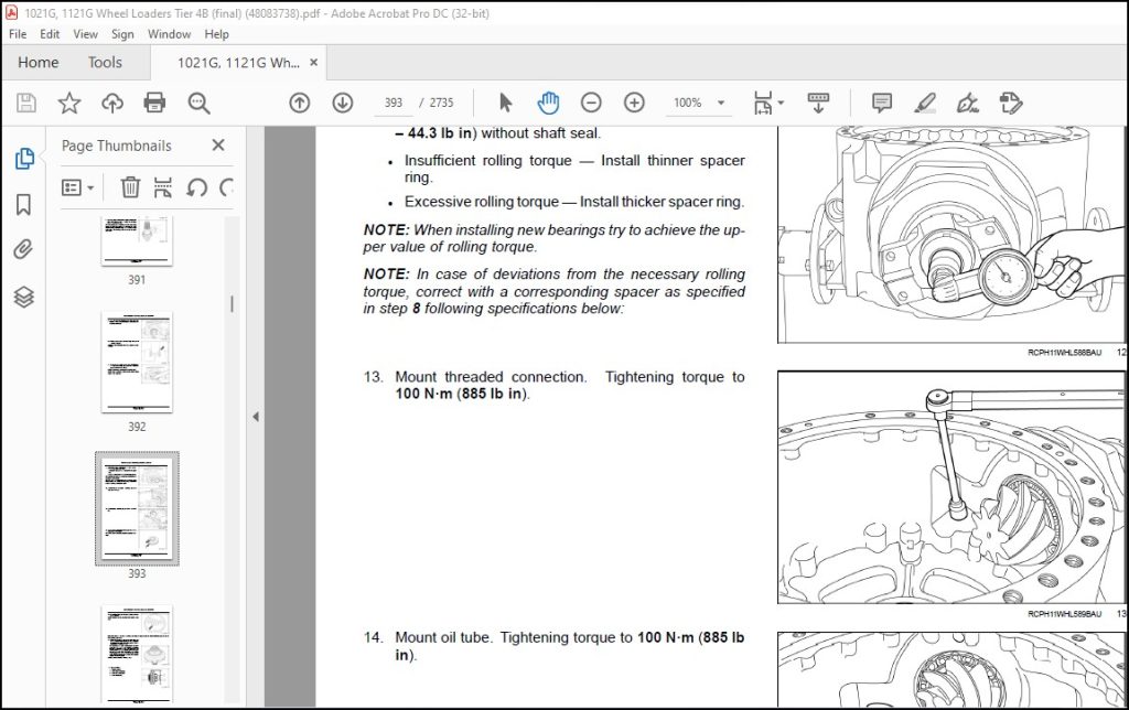 Case 1021G 1121G Tier 4B (final) Wheel Loader Service Manual 48083738 ...