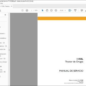Case 1150L Tractor de Orugas Manual de Servivio 71114558B - PDF DOWNLOAD