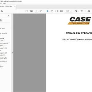 Case 1150L XLT Bulldozer sobre orugas MANUAL DEL OPERARIO 47776777A - PDF DOWNLOAD