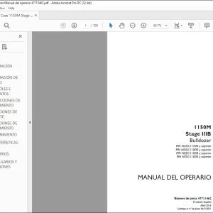 Case 1150M Stage IIIB Bulldozer Manual del operario 47713462 - PDF DOWNLOAD