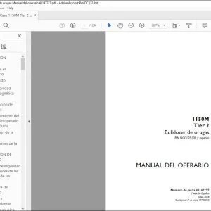 Case 1150M Tier 2 Bulldozer de orugas Manual del operario 48147727 - PDF DOWNLOAD