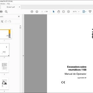 Case 1188 Excavadora sobre neumaticos Manual del Operador 9-24231 - PDF DOWNLOAD