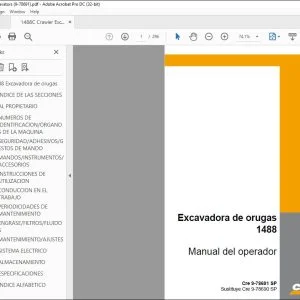 Case 1488 Excavadora de orugas Manual del operador 9-78691SP - PDF DOWNLOAD