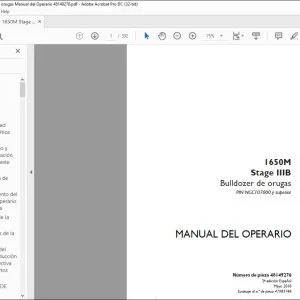 Case 1650M Stage IIIB Bulldozer de orugas Manual del Operario 48149276 - PDF DOWNLOAD
