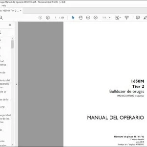 Case 1650M Tier 2 Bulldozer de orugas Manual del Operario 48147743 - PDF DOWNLOAD