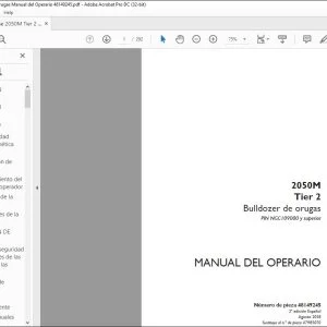 Case 2050M Tier 2 Bulldozer de orugas Manual del Operario 48149245 - PDF DOWNLOAD