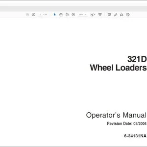 Case 321D Wheel Loaders Operator's Manual 6-34131 - PDF DOWNLOAD