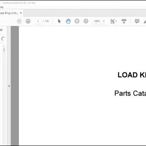 Case 500 Load King Parts Catalog Manual B953 - PDF DOWNLOAD
