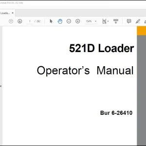 Case 521D Loader Operator's Manual 6-26410 - PDF DOWNLOAD