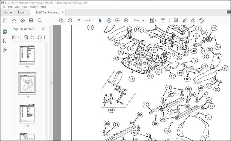 Case 521E Wheel Loader Tier 3 Parts Catalog Manual - PDF DOWNLOAD ...