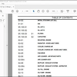 Case 521E Wheel Loader Tier 3 Parts Catalog Manual - PDF DOWNLOAD