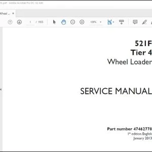 Case 521F Tier 4 Wheel Loader Service Manual 47462778 - PDF DOWNLOAD